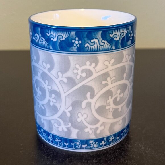 SEOKCHON LOKO Sweet Porcelain Cup / Mug ~ Blue & Gray. Water Aesthetic ~ Korea - Picture 4 of 11